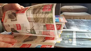 ASMR pageturning water-damaged magazines and weeklys