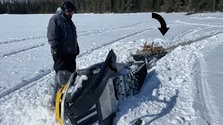 Winter camping adventures on ice.