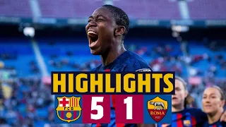 HIGHLIGHTS I BARÇA 5-1 ROMA Femminile I UEFA Women's Champions League 🔥⚽