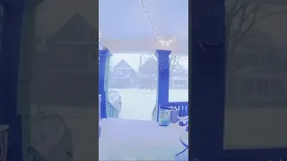 Watch this thundersnow video captured on a home surveillance camera. #shorts #shortsvideo