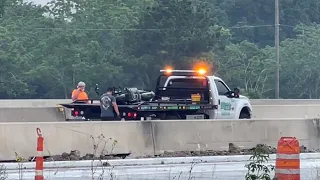 Motorcyclist dies on I-45 after crashing into pick-up truck during Galveston police chase