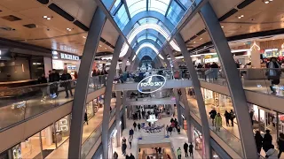 (HD) Europa Passage - the largest shopping mail in the center of Hamburg city, Germany