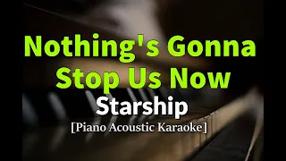 Nothing's Gonna Stop Us Now - Starship (Piano Acoustic Karaoke)