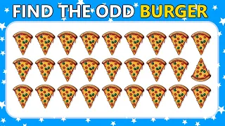 Find the ODD One Out - Fast Food Edition 🍔🍟🍗 Easy, Medium, Hard - 20 Levels Emoji Quiz