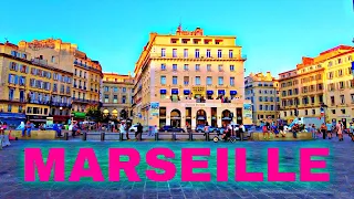 MARSEILLE 4K France Walking Tour - with 4K City Life