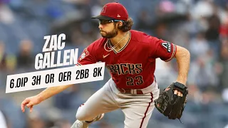 Zac Gallen Pitching Diamondbacks vs Yankees | 9/24/23 | MLB Highlights