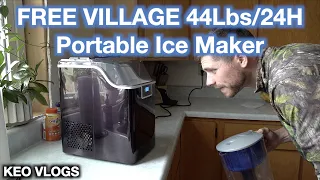 FREE VILLAGE 44Lbs/24H Portable Ice Maker
