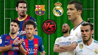 Messi, Suarez, Neymar (MSN) VS Ronaldo, Benzema, Bale (BBC) / Barcelona vs Real Madrid 🔥🔥