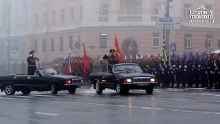 Военный парад, посвященный 72-й годовщине Великой Победы, прошел в Нижнем Новгороде