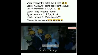 When BTS went to catch the GHOST 🤣🤣