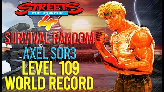 Streets Of Rage 4 - Axel SOR3 Survival Random Sim World Record (Level 109)