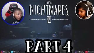 (REACTION) BAGGY HAS HAD ENOUGH! NO MORE RUNNING! | Little Nightmares 2 PART 4 | TWITCH LIVESTREAM