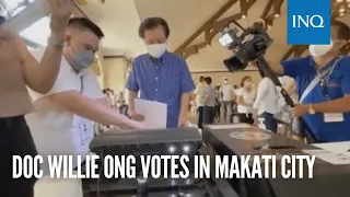 Doc Willie Ong votes in Makati City