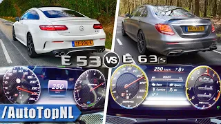 Mercedes AMG E53 vs E63 S | 0-250km/h ACCELERATION SOUND & AUTOBAHN by AutoTopNL