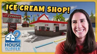 I made an ICE CREAM SHOP! 🍦 House Flipper 2