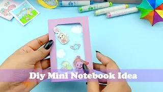 🌈 DIY Mini Notebook   How to Make a Cute Binder Notebook at Home_ Satisfying