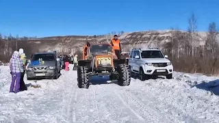 Чемпионат по трофи-рейдам "Лопата-трофи 2018" в с.Малоугренёво (15.02.18г., Бийское телевидение)