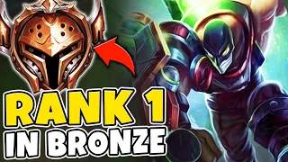 WHEN THE RANK 1 SINGED VISITS BRONZE ELO (800 AP DOUBLE PROXY) - League of Legends