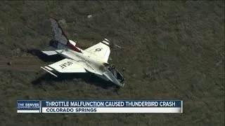 Throtle malfunction caused thunderbird crash