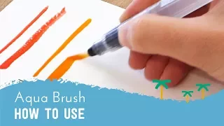 How to Use a Water Brush Pen - Aqua Brush Tutorial | Stationery Island