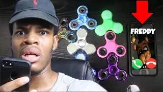 DO NOT SPIN 7 FIDGET SPINNERS AT 3AM THIS IS WHY!!! *FREDDY FAZBEAR ATTACKED ME*