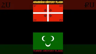 ARMENİAN HİSTORY Flags vs TURKİC HİSTORY Flags