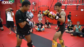 Full Saenchai and Superlek sparring session in Buffalo | Yokkao Muaythai Seminar Tour USA