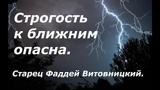 Строгость к ближним опасна. Старец Фаддей Витовницкий.