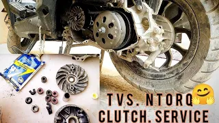 how To Make Tvs Ntorq Clutch Service