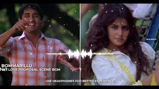 #BOMMARILLU LOVE PROPOSAL SCENE BGM | Bommarillu BGM  | Devi Sri Prasad Bgms | #Siddharth, #Genelia