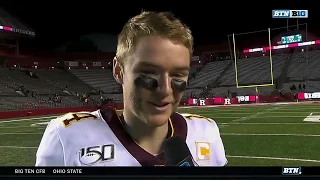 Casey O'Brien Interviewed by BTN After Playing vs. Rutgers