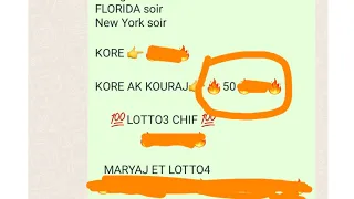 Bingo👉50 NY 🔥VIP 🔥👉54*21 GG🔥👉51_05 NY🔥👉07 FL🔥 nou tounen pirèd boul cho pou tiraj 16/mai/24 abonne 💥