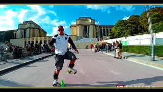 SLALOM Origin 2  ( Roller Freestyle Paris Trocadero 2016) finale rollerblade /Quad