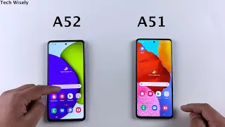 SAMSUNG A52 vs A51 Speed Test