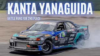 Kanta YANAGUIDA | Battle Runs For 2nd Place | Formula Drift Japan 2022 | Round 1 (Suzuka Twin)