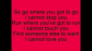 The Cherry Slush - I Cannot Stop You (Lyrics)