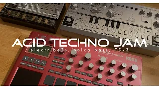 ACID TECHNO JAM / electribe 2 sampler, volca bass, TD-3