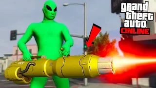 INSANE LASER MINI GUN "DLC UPDATE!" - GTA Online