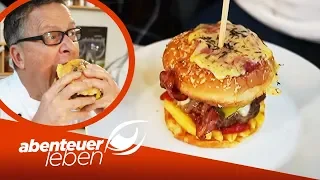 Pizza-Pommes-Burger! Dirk Hoffmann testet ihn! | Abenteuer Leben | kabel eins