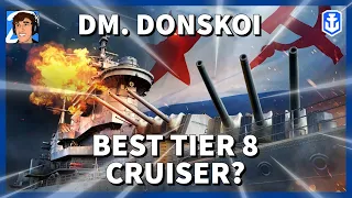 Is Dmitri Donskoi the best Tier 8 Cruiser in World of Warships Legends? 4K