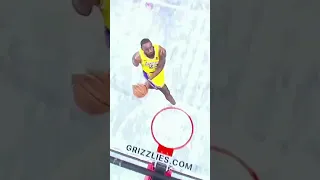 LeBron James nasty dagger dunk and shoves ja morant 😳