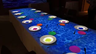 Immersive Dining with Projection Mapping using Pro L projectors