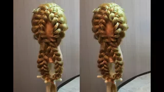 Прическа из кос на каждый день "Восьмерка" | Hairstyle for long hair | Прическа на 1 сентября