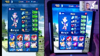 Sonic Dash+ | BLAZE THE CAT Character - Review, Gameplay & Walkthrough (iOS)