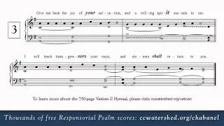 5th Sunday of Lent (Year B) • Free Responsorial Psalms • Organist Score