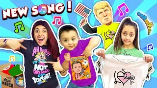 Shawn's NEW FUNnel V Fam NERF Song + Lexi's New Clothing Line LEXoxo❤️ I Be Down with the Pew
