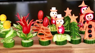 6 Food Challenge - Super Salad Decoration Ideas - Christmas Party Food Ideas