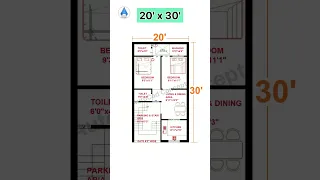 20x30 House plan | Small House design #shorts #homedesign #architecture