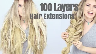 100 Layers of Hair Extensions - KayleyMelissa