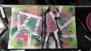 Mixed Media Friday Tutorial - Art Journaling Fun!